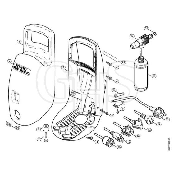 Genuine Stihl RE105 K / D - Machine cover