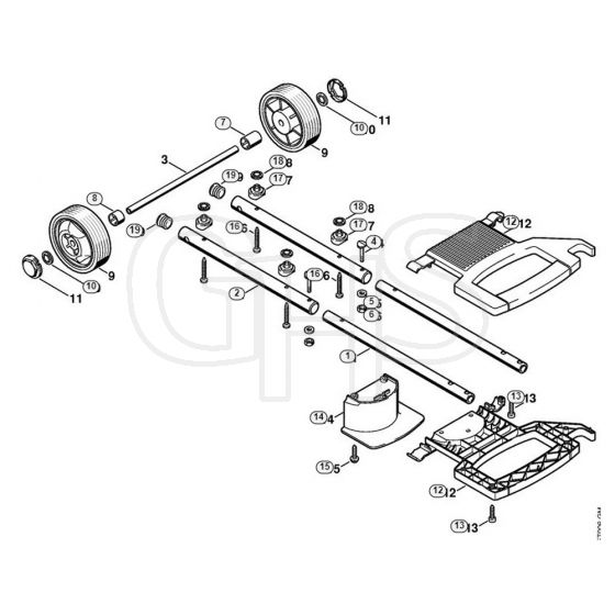 Genuine Stihl RE106 KM / G - Chassis