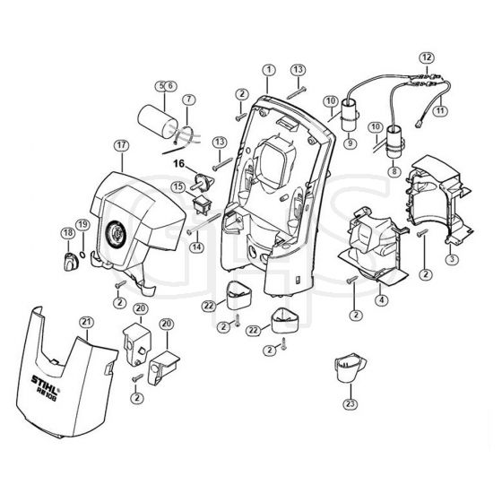 Genuine Stihl RE108 / D - Machine cover