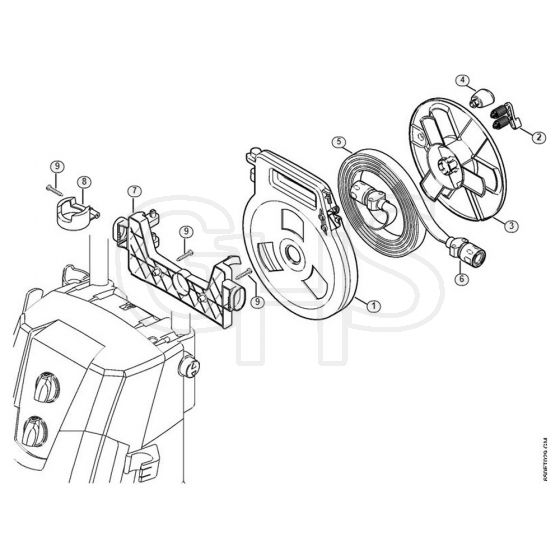 Genuine Stihl RE108 / G - Flat hose with reel