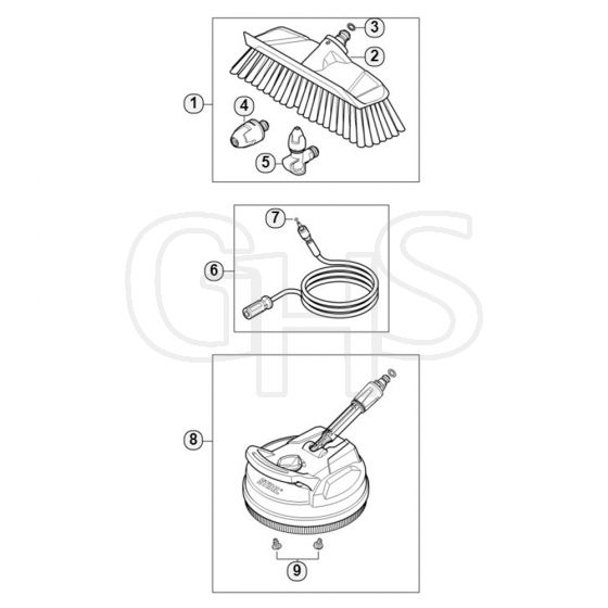 Genuine Stihl RE109 / H - Accessories RE 90 - 130 PLUS