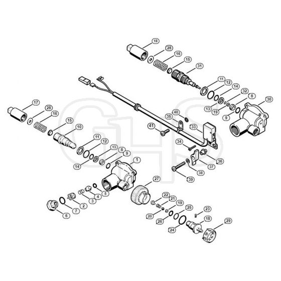 Genuine Stihl RE110 K / E - Regulation valve block RE 110 K, RE 120 K