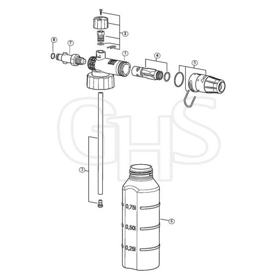 Genuine Stihl RE110 / V - Foam nozzle  06/2019