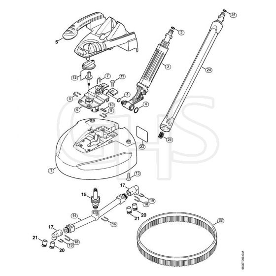 Genuine Stihl RE117 / L - Surface cleaner RA 101