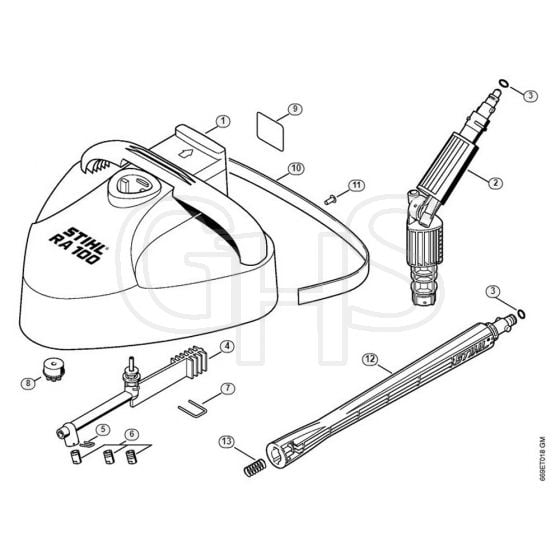 Genuine Stihl RE117 / M - Surface Cleaner RA 100