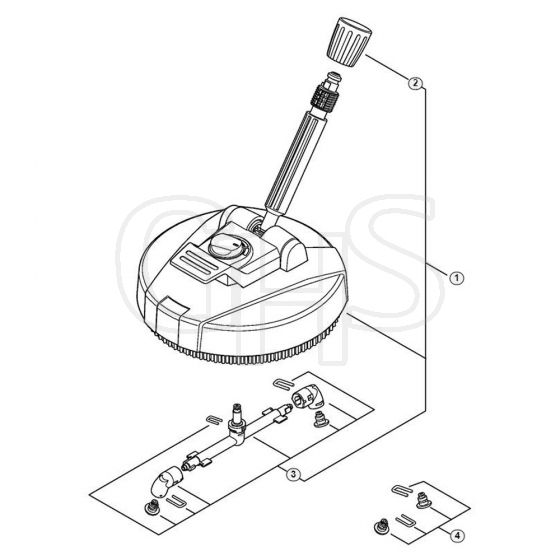 Genuine Stihl RE119 / P - Surface cleaner RA 82  06/2019