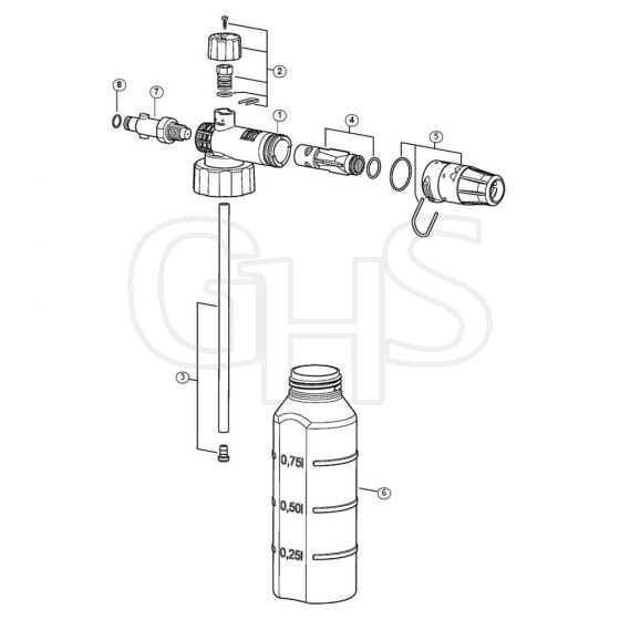 Genuine Stihl RE120 / V - Foam nozzle  06/2019