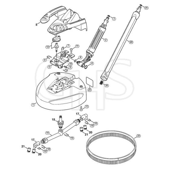 Genuine Stihl RE126 K / J - Surface cleaner RA 101