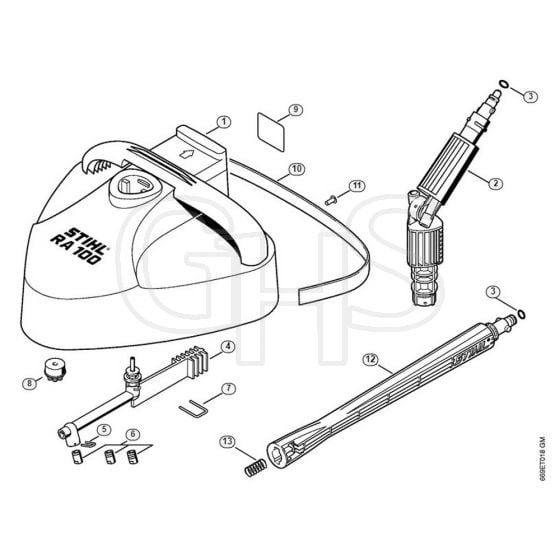 Genuine Stihl RE127 PLUS / M - Surface Cleaner RA 100