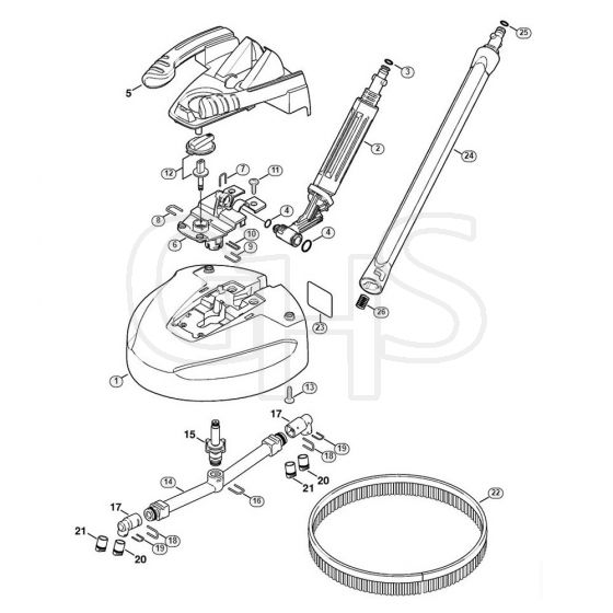 Genuine Stihl RE128 PLUS / M - Surface cleaner RA 101