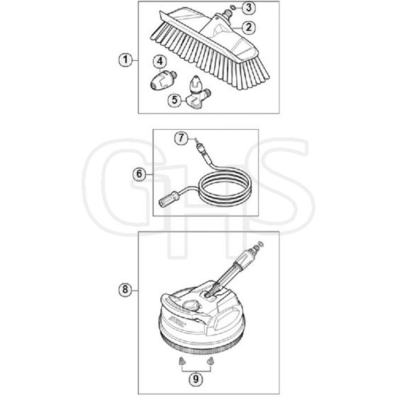 Genuine Stihl RE129 PLUS / H - Accessories RE 90 - 130 PLUS