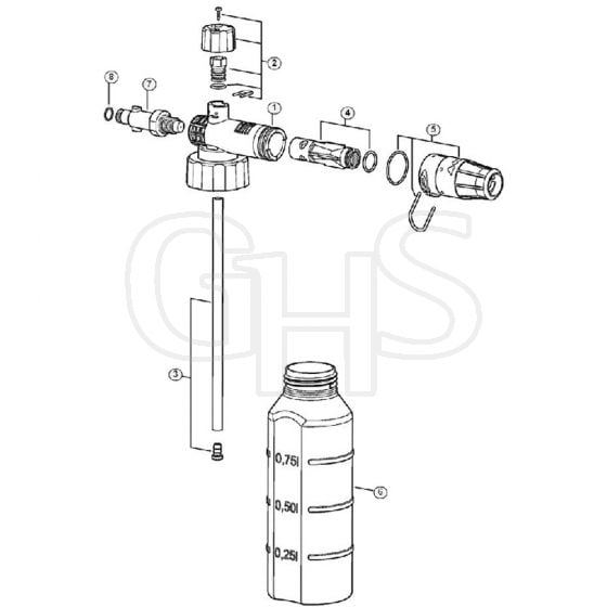 Genuine Stihl RE130 PLUS / W - Foam nozzle  06/2019