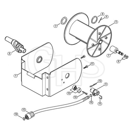 Genuine Stihl RE140 K / K - Hose reel