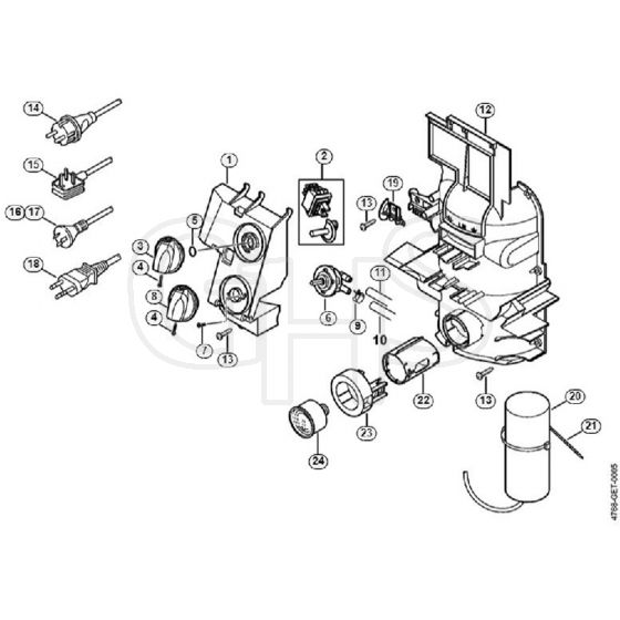 Genuine Stihl RE143 PLUS / E - Control box