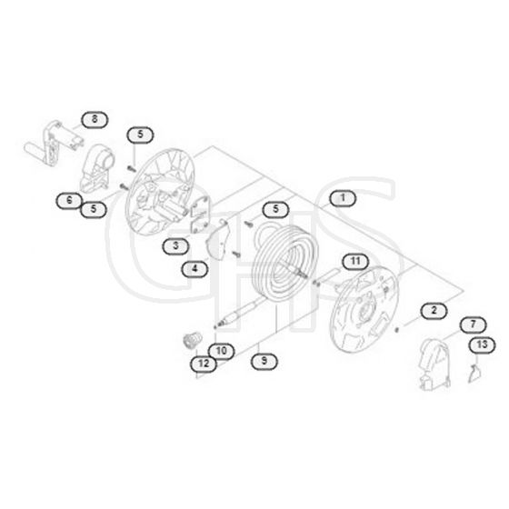 Genuine Stihl RE150 PLUS / E - Hose reel