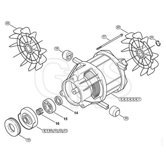 Genuine Stihl RE162 PLUS / A - Electric motor