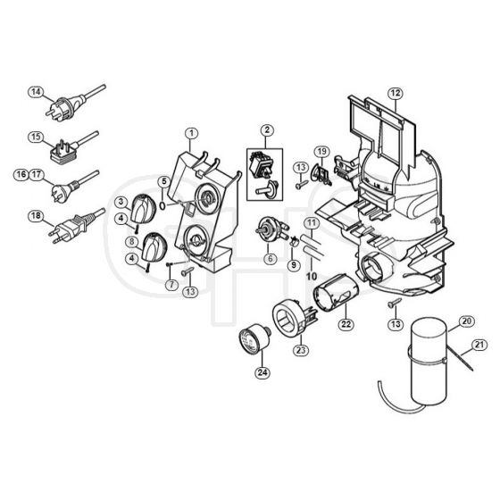 Genuine Stihl RE163 PLUS / E - Control box