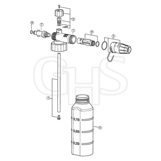 Genuine Stihl RE163 PLUS / T - Foam nozzle  06/2019