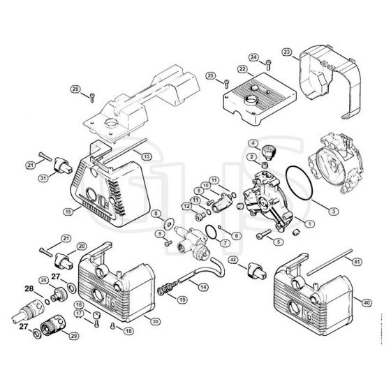 Genuine Stihl RE240 K / E - Pump cover