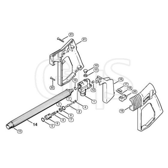 Genuine Stihl RE240 K / G - Spray gun