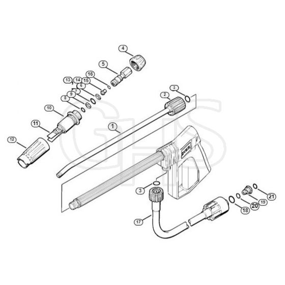 Genuine Stihl RE240 K / H - Spray lance/wand