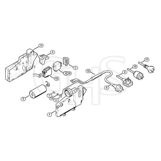 Genuine Stihl RE250 K / B - Switch housing