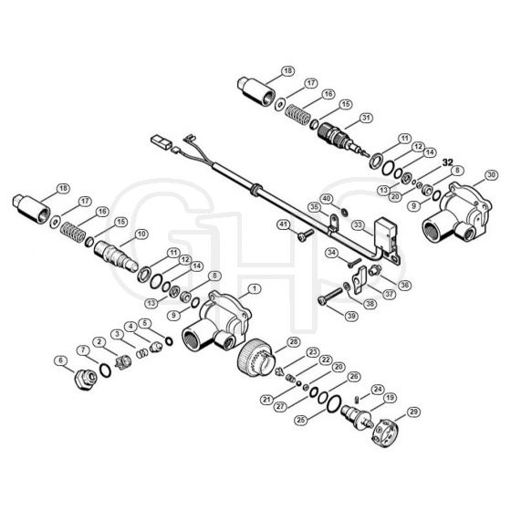 Genuine Stihl RE250 K / D - Regulation valve block