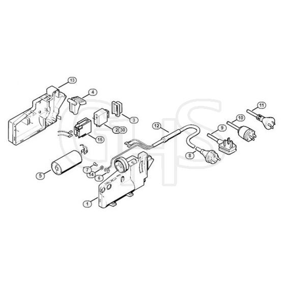 Genuine Stihl RE260 K / B - Switch housing