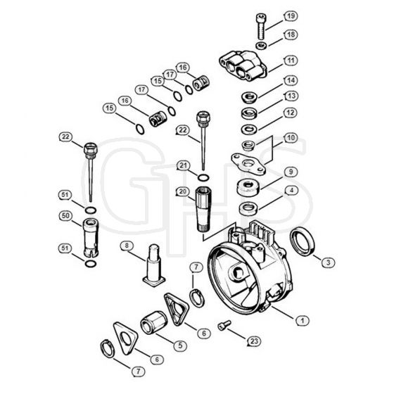 Genuine Stihl RE260 K / C - Pump housing