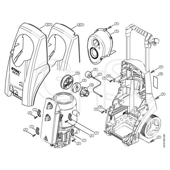 Genuine Stihl RE271 / G - Machine cover