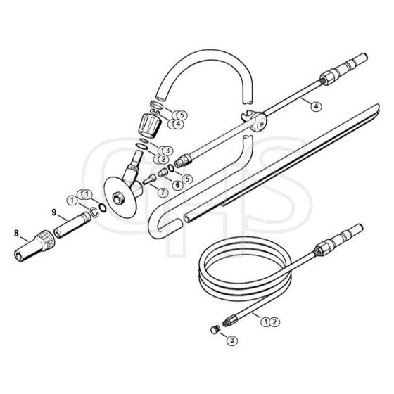 Genuine Stihl RE271 / O - Pipe cleaning kit, Wet sand jet-stream kit