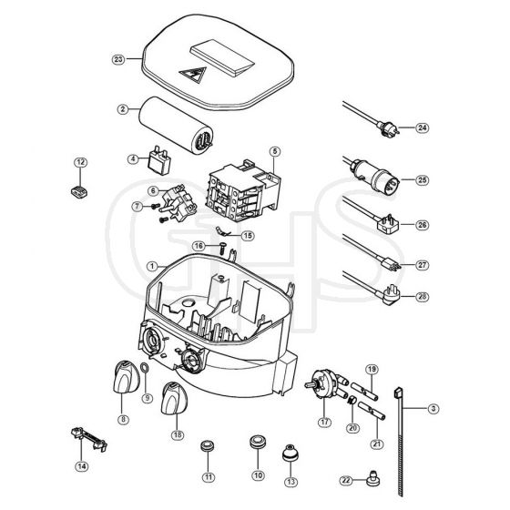 Genuine Stihl RE272 PLUS / B - Control box, Power cable