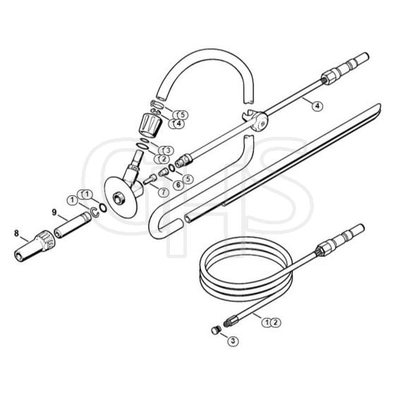 Genuine Stihl RE281 PLUS / O - Pipe cleaning kit, Wet sand jet-stream kit