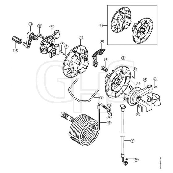 Genuine Stihl RE282 PLUS / L - Hose reel