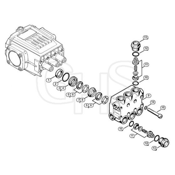 Genuine Stihl RE300 K / C - Valve block