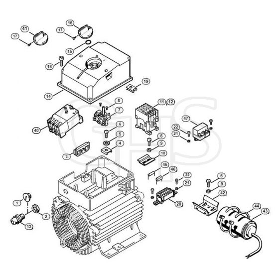 Genuine Stihl RE340 K / B - Switch housing