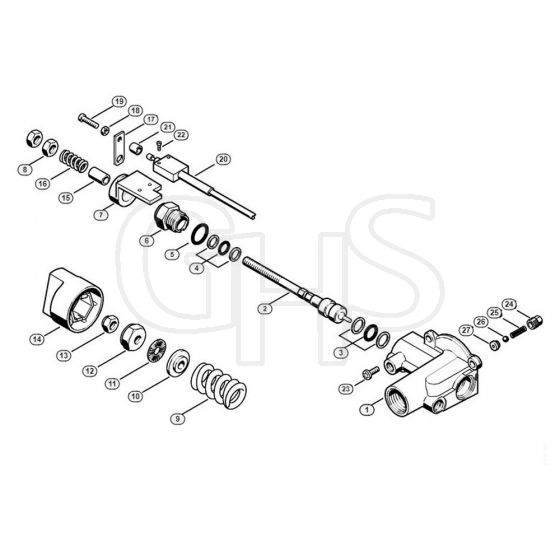 Genuine Stihl RE340 K / E - Regulation valve block