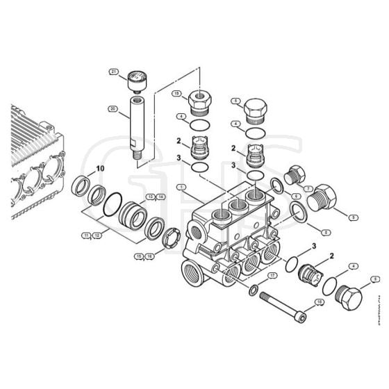 Genuine Stihl RE361 / D - Valve block