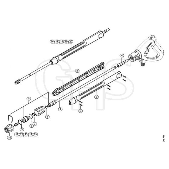 Genuine Stihl RE361 / M - Spray lance/wand