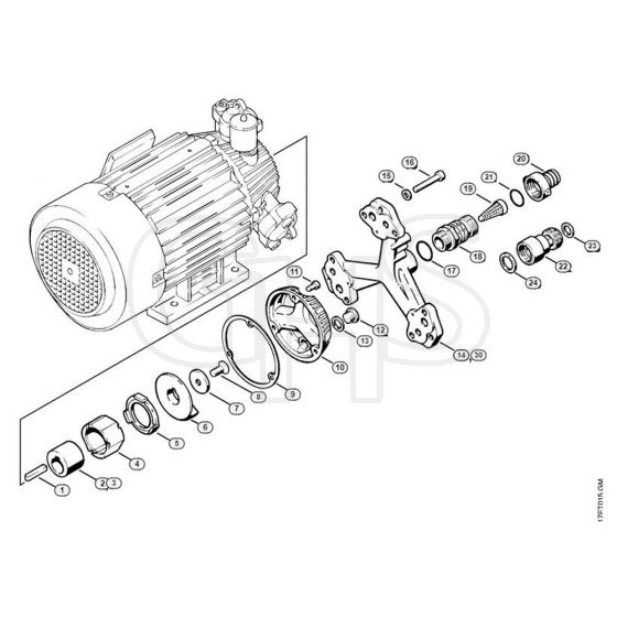 Genuine Stihl RE400 K / E - Pump housing