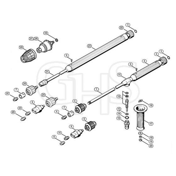 Genuine Stihl RE400 K / L - Spray lance/wand