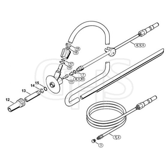 Genuine Stihl RE461 PLUS / Q - Pipe cleaning kit, Wet sand jet-stream kit