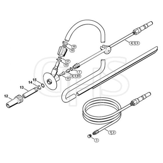 Genuine Stihl RE461 / Q - Pipe cleaning kit, Wet sand jet-stream kit