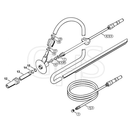 Genuine Stihl RE471 PLUS / Q - Pipe cleaning kit, Wet sand jet-stream kit