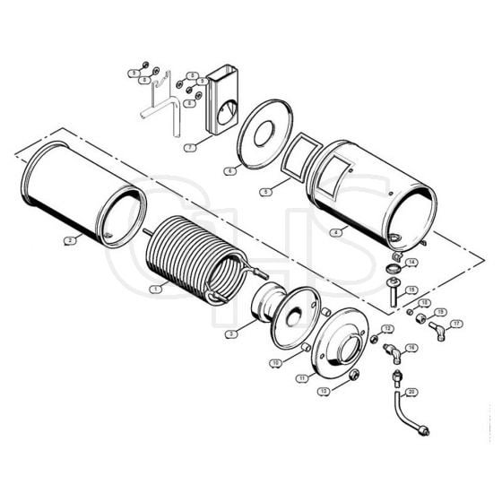 Genuine Stihl RE520 W / F - Heat exchanger