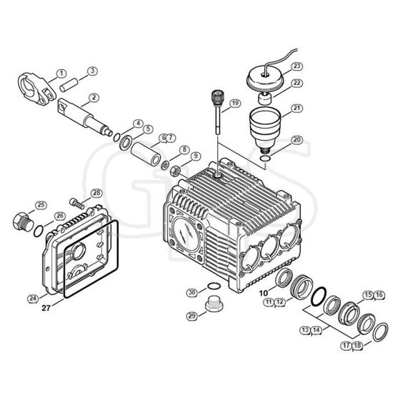 Genuine Stihl RE521 / D - Pump, piston