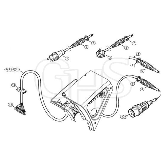 Genuine Stihl RE551 PLUS / Q - Control box, Power cable