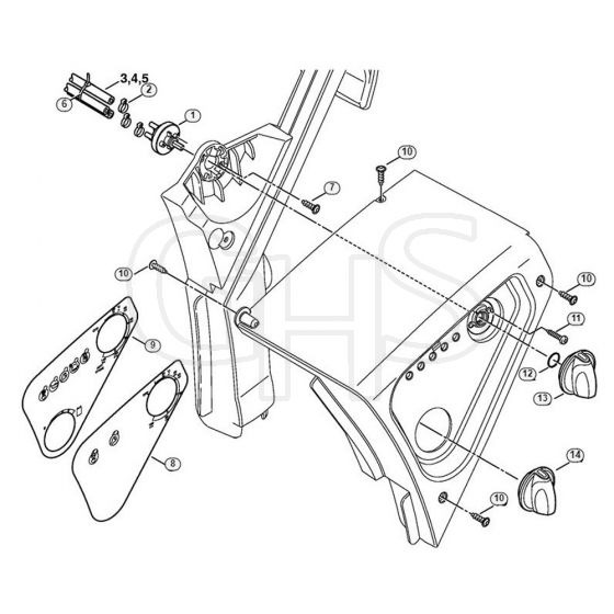 Genuine Stihl RE551 PLUS / R - Instrument panel