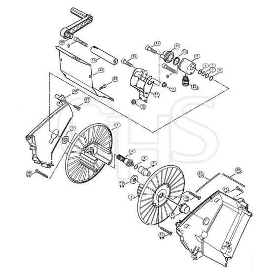 Genuine Stihl RE551 PLUS / T - Hose reel