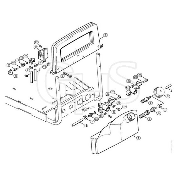 Genuine Stihl RE560 W / R - Container, Metering valve